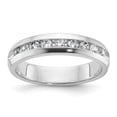 thumbnail image 1 of Diamond2Deal 14K White Gold Men's 9-Stone 1/2 cttw Lab Grown Diamond Ring Size 10, 1 of 6
