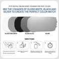 thumbnail image 4 of Sundaze Gloss Appliance Touch-Up Paint Pen Kit - Stove, Refrigerator, Washer, Dryer Touch Up - 3 Glossy Colors White, Black, Silver - Instantly Repair & Restore Scratches, Chips, Stains - Color Match, 4 of 7