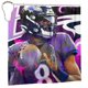 thumbnail image 2 of Cortina de ducha de baño personalizada del equipo de fútbol Ravens, impermeable, para el hogar, antialtas temperaturas, privacidad, 72 x 72 pulgadas, 2 of 8
