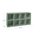 thumbnail image 3 of Best Choice Products 8-Cube Bookshelf, 13.5in Display Storage System, Organizer w/ Removable Back Panels - Sage, 3 of 9