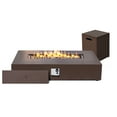 thumbnail image 2 of UPHA 56-inch Outdoor Propane Rectangle Fire Pit Table 50000 BTU Iron Gas FirePit for Outside Patio with Tank Cover, Removable Lid, Lava Rocks, Rain Cover, Brown, 2 of 10