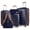 Blue, variant on New York Xpress 5-Piece Luggage Set, 20"/24"/28" ABS Hardside Expandable Suitcase with Duffel & Toiletry Bag, Light Green - 2532