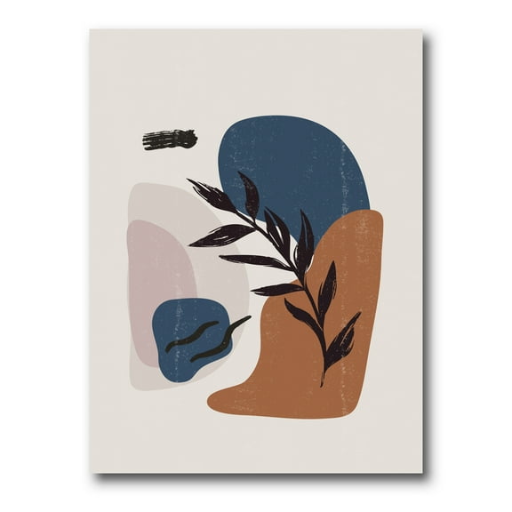 Designart ' Boho Minimalist Botanical Vintage Print ' Modern Canvas Wall Art Print