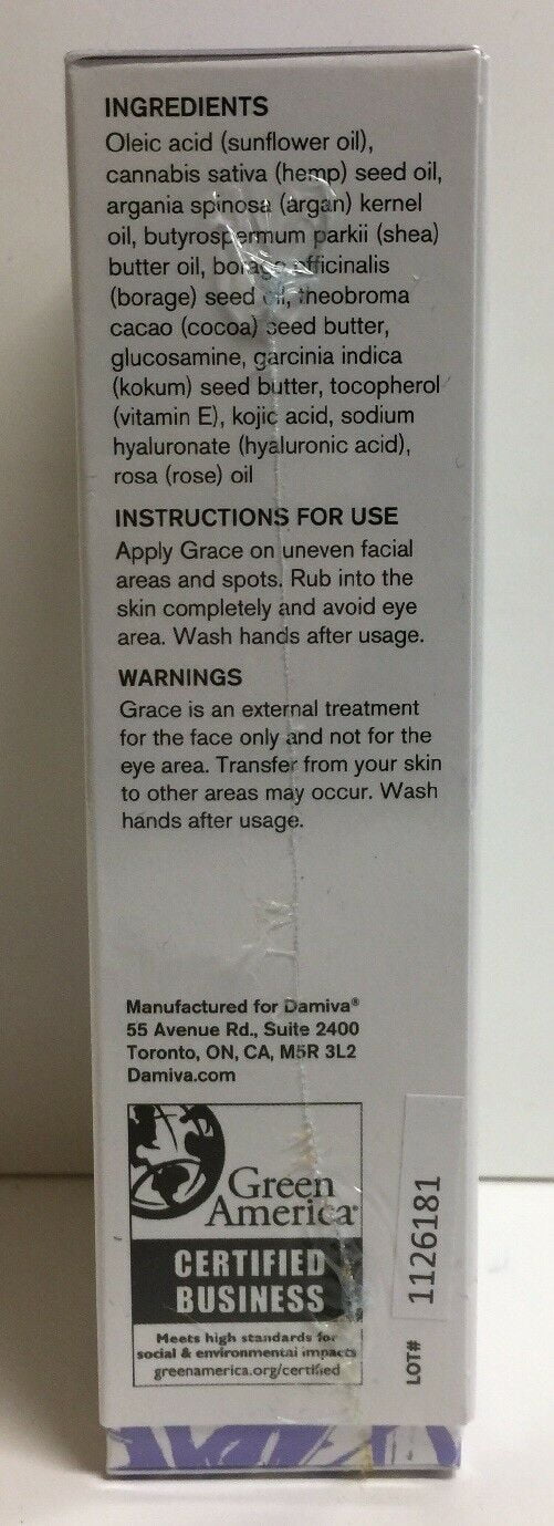 Grace by Damiva 100% Anti-aging Facial Natural Perfecting Face Serum, 80 ml