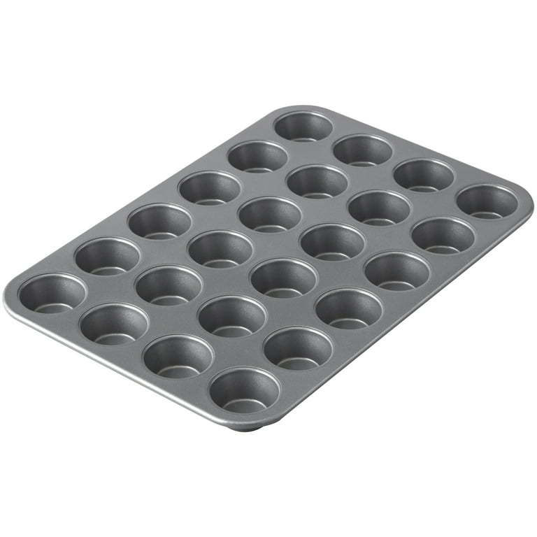 Wilton Mini Muffin Munchies Pan 24 Mold shallow cakes cookies tarts muffin  tops