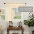 thumbnail image 3 of VHC Brands Annie Buffalo Check Cotton Farmhouse Kitchen Curtains Rod Pocket 16x60 Valance, Tan, 3 of 7