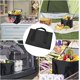 thumbnail image 5 of 1 Bolsa de almuerzo aislada negra de 10 litros Bolsa de picnic con aislamiento portátil Bolsa aislante Bolsa térmica impermeable para el almuerzo Bolsa de transporte de alimentos para el hombro, 5 of 5