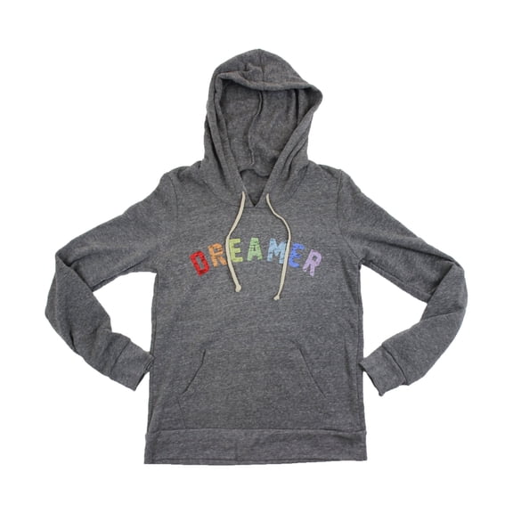 GLITTER AND LACE DREAMER DISTRESSED HOODIE