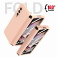 thumbnail image 4 of Dteck for Galaxy Z Fold 3 5g Case, Shockproof Magnetic with Hinge Protection Hard PC Built-in Screen Protector Cover, Pink, 4 of 6