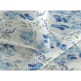 thumbnail image 3 of Ambesonne Flowers Quilted Bedspread Set 3 Pcs, Aqua Tones Wild Peony Rose, Queen, Azure Blue and Pale Seafoam, 3 of 4