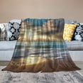 thumbnail image 2 of Chilfamy Sunbeam Wave Nature Throw Blanket for Couch Sofa Bed Office Decor All Seasons Long-Lasting Lightweight Blanket 60x80in, 2 of 6