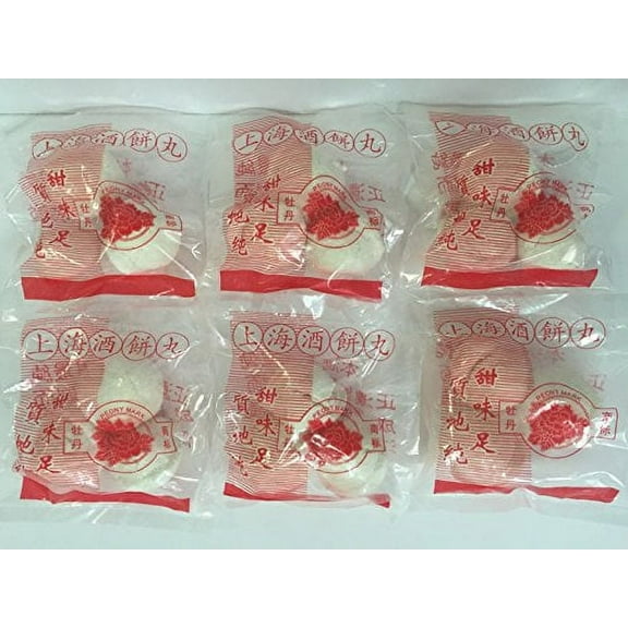 NineChef Bundle - Shanghai Yeast Balls - Chinese Rice Wine Starter - 3 Balls - Per Bags (6 Pack) 1 NineChef Brand Long Handle Spoon