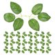 thumbnail image 1 of GOOHOCHY 40 hojas de rosas artificiales a granel, hojas de rosas falsas para ramos de boda, centros de mesa, decoraciones de fiesta, guirnaldas de rosas, suministros verdes., 1 of 8