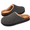 Gray, variant on LongBay Men's Memory Foam Slippers Comfy Non Slip Indoor Outdoor House Shoes