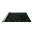 thumbnail image 2 of Ahgly Company Machine Washable Indoor Rectangle Persian Turquoise Blue Traditional Area Rugs, 4' x 6', 2 of 4