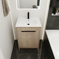 thumbnail image 2 of 24  Inch Bathroom Vanity with White Ceramic Sink Combo, Large Storage  Modern Freestanding Small Single Bath Vanity for Bathroom, 2 of 9