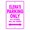 Pink, variant on Elena's Parking Only All Others Will Be Towed Name Gift Novelty Metal Aluminum 8"x12" Sign
