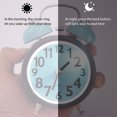 thumbnail image 4 of Reloj despertador ANGGREK de Noche de Mesa Movimiento de cuarzo mecánico azul, 4 of 8