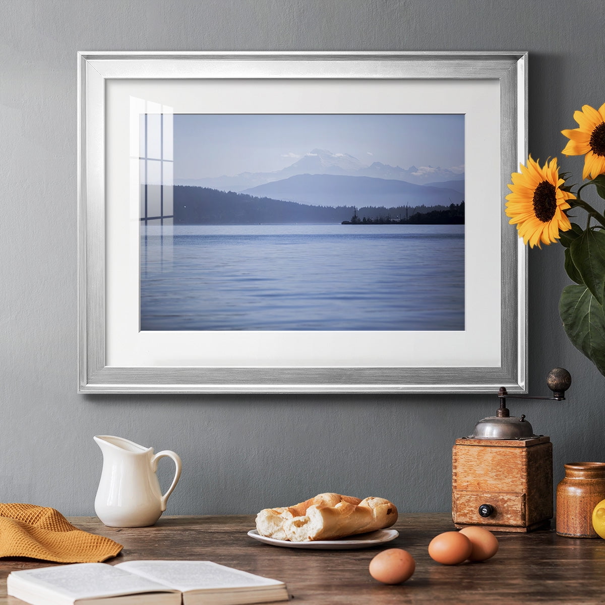 Blue Serenity Premium Framed Print - Ready to Hang