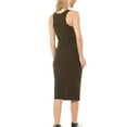 thumbnail image 4 of MixMatchy Women's Sleeveless Racerback Scoop Neck Bodycon Mini Dress, 4 of 4
