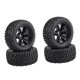 thumbnail image 3 of Juego de 4 neumáticos para coche RC, accesorios de goma, banda de rodadura todoterreno, esponja resistente al desgaste. Ruedas monolíticas, 3 of 8
