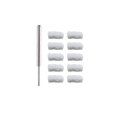 thumbnail image 1 of Anodes en Acier Inoxydable Type 316 (Bit) avec Manchons pour Pinceaunage (Bit en Acier Inoxydable avec (10) Manchons Wooley 1/4 Pouces), 1 of 3