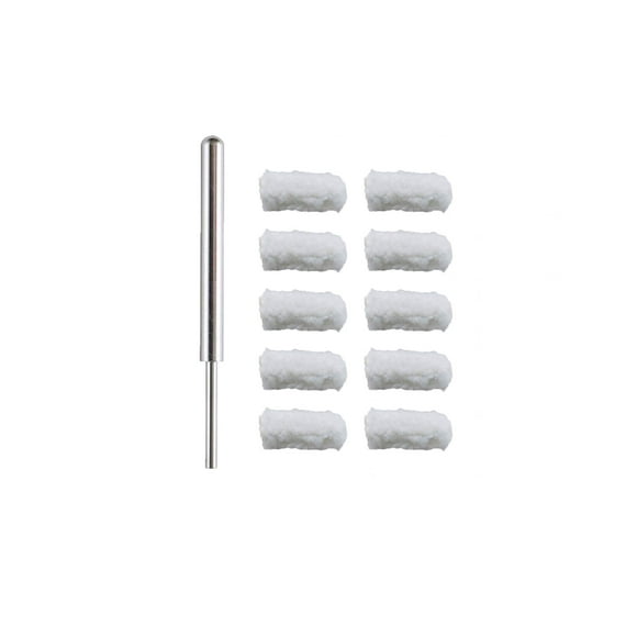 Anodes en Acier Inoxydable Type 316 (Bit) avec Manchons pour Pinceaunage (Bit en Acier Inoxydable avec (10) Manchons Wooley 1/4 Pouces)