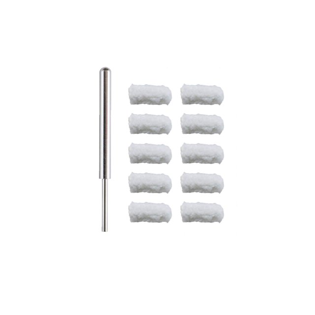 Anodes en Acier Inoxydable Type 316 (Bit) avec Manchons pour Pinceaunage (Bit en Acier Inoxydable avec (10) Manchons Wooley 1/4 Pouces)