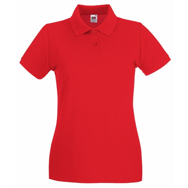 Fruit of the Loom Polo Ajusté à Manches Courtes pour Femmes de Qualité Supérieure