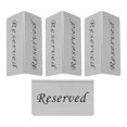 thumbnail image 2 of Stainless Steel Reserved Table Signs for Decor Simple Modern Design Silver Color 4 Pieces, 2 of 8
