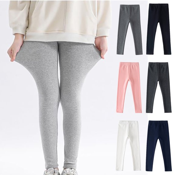 Asxite Toddler Girls Leggings Solid Soft Thin Breathable Stretch Loose Casual Winter Pants