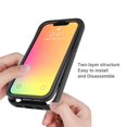 thumbnail image 5 of SaniMore for iPhone 14 Two-Layer Structure Transparent Case, Rugged Clear PC Back & TPU Bumper [Not Yellowing Technology] Full Body Protective Case for iPhone 14, Black, 5 of 6