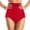 B-Red, variant on High Waist Abdominal Support Shaping Briefs for Women Postpartum Body Contouring Panties Summer Control for Enhanced Lift and Comfort
