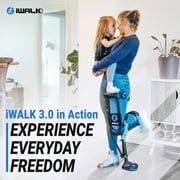 IWALKFree Hands & Pain Free Knee Crutch, Alternative to Crutches - Black & Blue