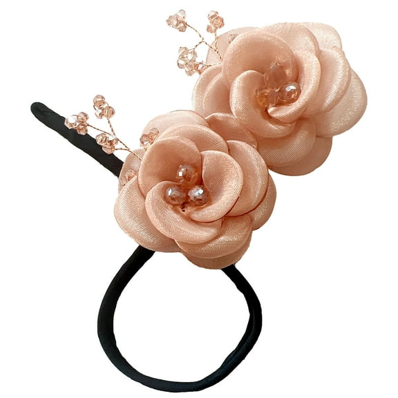 HKEJIAOI Mom Birthday Gifts Elegant Lazy Hair Curler, Crystal Hair Bun Maker, French Bend Hairstyle Bun Hair Accessories