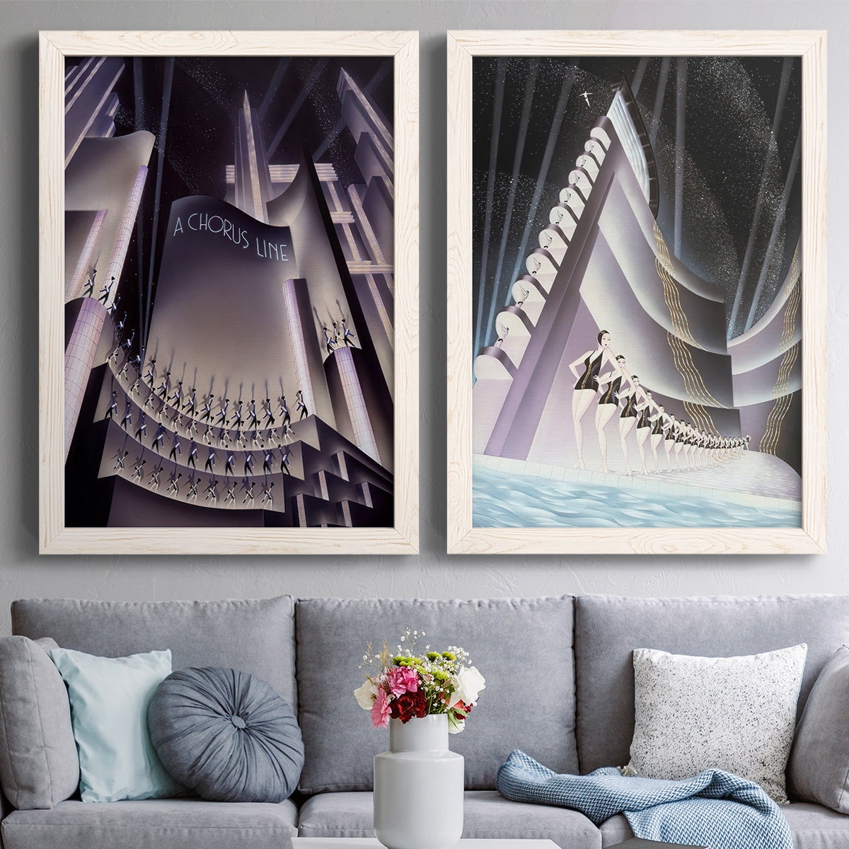 A Chorus Line - Premium Framed Canvas 2 Piece Set - Ready to Hang