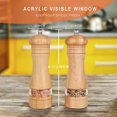 thumbnail image 4 of Pepper Grinder, Wood Salt & Pepper Grinder Set, Classic Manual Salt Grinder Refillable, 4 of 5