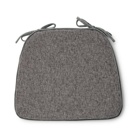Better Homes & Gardens Memory Foam Chair Cushion, Gray, 17.5” x 14.75”, Single