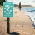 thumbnail image 2 of Mermaids Welcome Shells Optional Funny Metal Wall Art Sign Beach Home Decor Tiki, 2 of 8