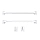 thumbnail image 1 of Billuyoard Barra de cortina de 2 piezas, barra de soporte extensible sin perforar, varillas colgantes para el hogar con ganchos para el baño del hogar, Tratamientos de ventanas Billuyoard HA062092-00B, 1 of 6