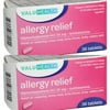 2 Allergy Diphenhydramine HCl 25 mg Antihistamine, 36-ct. Tablets Each
