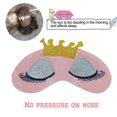 thumbnail image 2 of [2 Pack] Kids Sleeping Mask, Beauty Cartoon Cute Eye Mask Eye-shade Blindfold Travel Princess Crown Nap Cover, 2 of 4