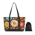 thumbnail image 7 of FORMRS Canvas Laptop Tote Bag for Women with 15.6" Computer Compartments Shoulder Handbag, Blooming Flowers, 7 of 7