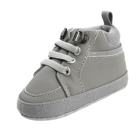 

Baby Boy Girl Soft Sole Canvas Sneakers Sparkle High Top Lace Up Infant Unisex Ankle Shoes Booties Toddler Newborn Prewalker First Baby Walking Crib Shoes