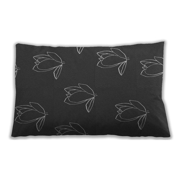 Ahgly Company Outdoor Rectangular Patterned Lumbar Throw Pillow, 13 inch by 19 inch