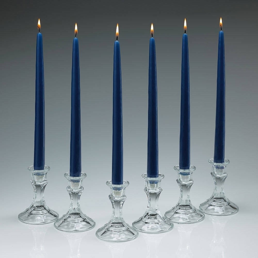 Cobalt Blue Taper Candles 12 Inch Tall Set of 12 Burn 10 Hours - image 2 of 3