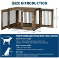 thumbnail image 3 of Huisuilinss Dog Crate Furniture,Wood Dog Kennel,Chew-Resistant Indoor Dog Cage End Table With Locking Double Doors,Dog House TV Stand For Small/Medium/Large Size, 3 of 9