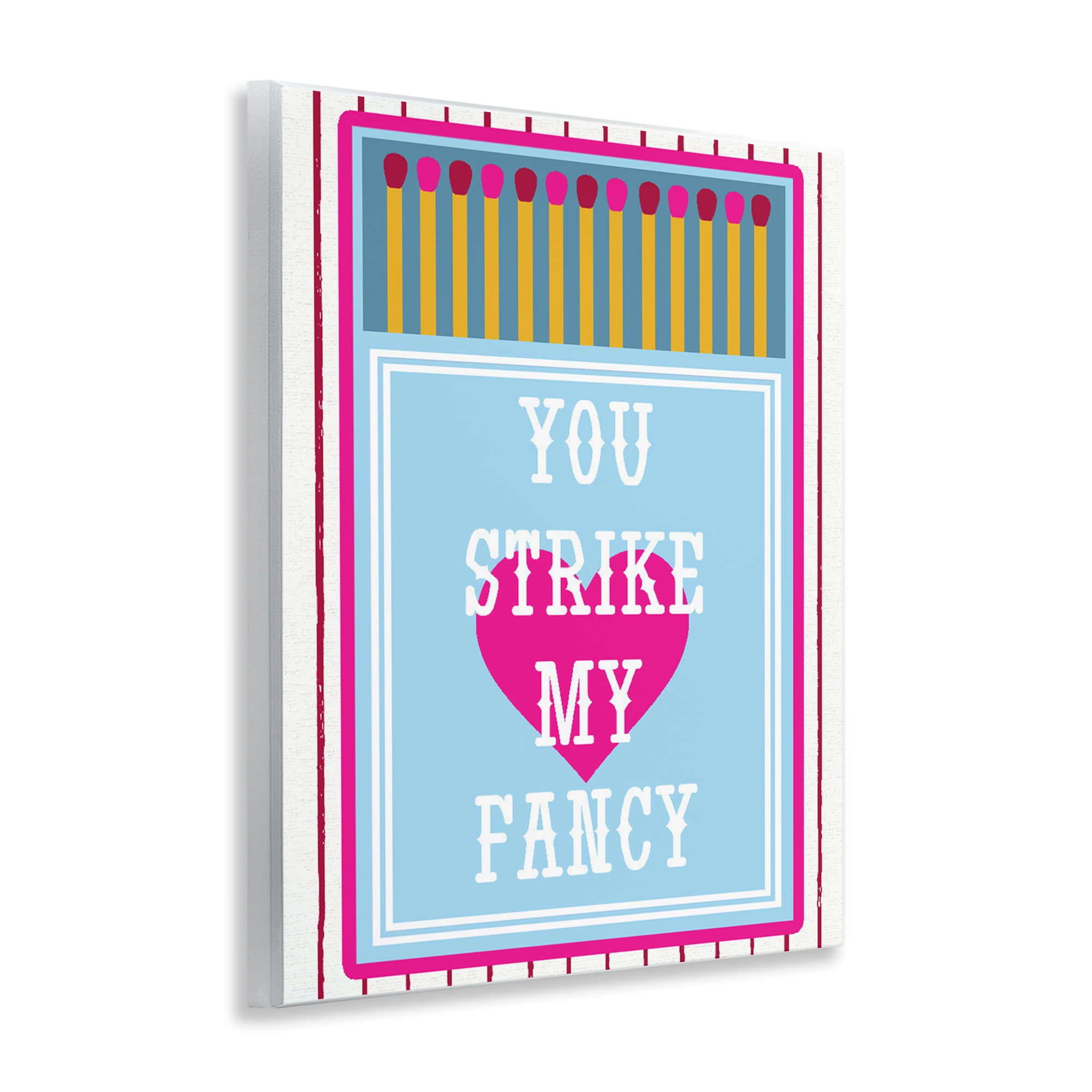Stupell Industries You Strike My Fancy Wall Plaque Art, design by Lil' Rue