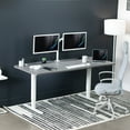 thumbnail image 3 of VIVO Electric 71” x 30” Stand Up Desk, Dark Gray Table Top, White Frame, 3 of 8