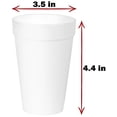 thumbnail image 2 of Vasos de espuma FRAMO de 350 ml (paquete de 100), ligeros y aislantes, 2 of 5